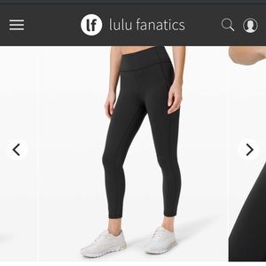 Invigorate high rise 25” tight in black